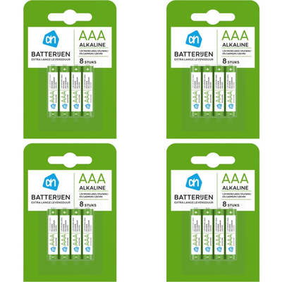 AH Micro AAA alkaline 1,5V LR03 4-pack Batterijen 4 stuks