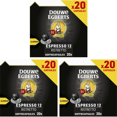 Douwe Egberts ristretto koffiecup 3-pack Nespresso compatible 3 stuks