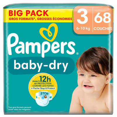Pampers Baby Dry  luiers maat 3 - 68 stuks