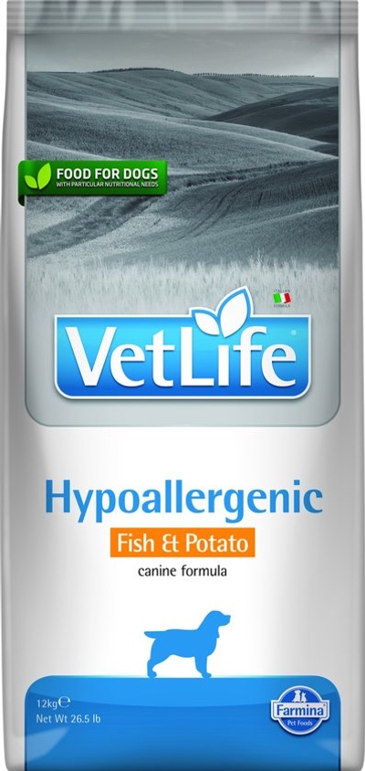 Farmina Vet Life Dog Hypoallergenic Vis & Aardappel 12kg - hondenbrokken