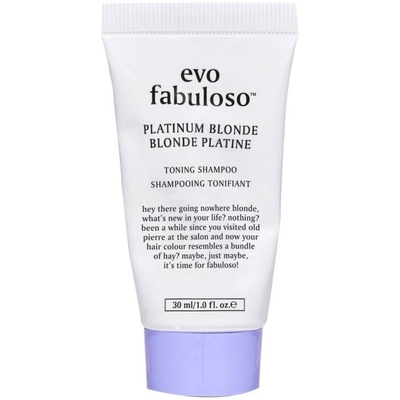 EVO Fabuloso Platinum Blonde Toning Shampoo - 30 ml