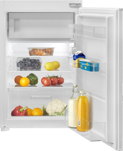 Inventum IKV0882S - Inbouw koelkast - Vriesvak - Nis 88 cm - 112 liter - Superkoelen - 3 plateaus - Sleepdeur - Wit