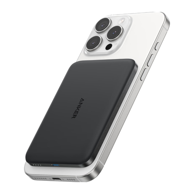 Anker Nano Magnetic Wireless Power Bank(5 000 mAh 15W) Powerbank Zwart