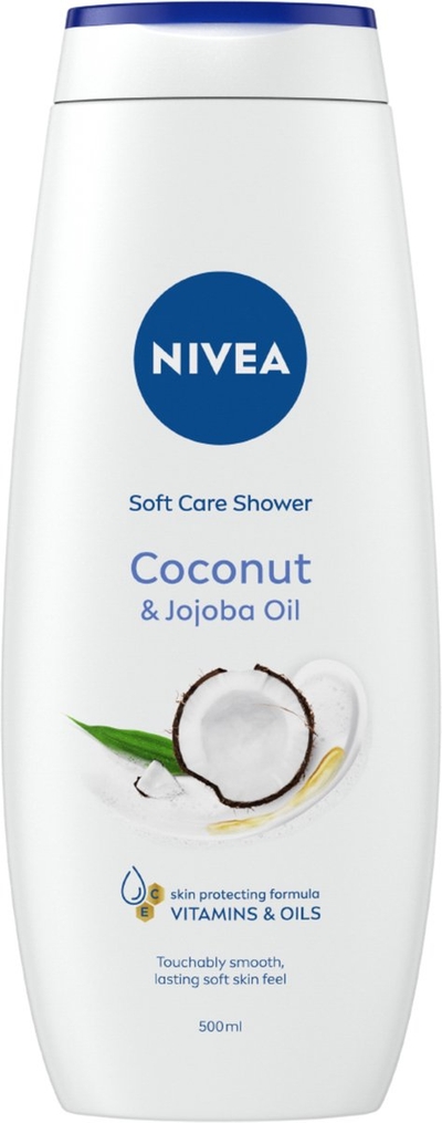 NIVEA Coconut & Jojoba Oil Douchegel - Shower Gel - Vitamine C - Arganolie - Vitamine E - Huidverzorging - 500 ml