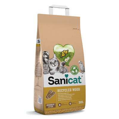 20l Sanicat kattenbakvulling van gerecycled hout