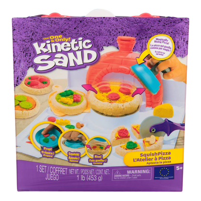 Kinetic Sand SquishPizza rijzende pizza speelset