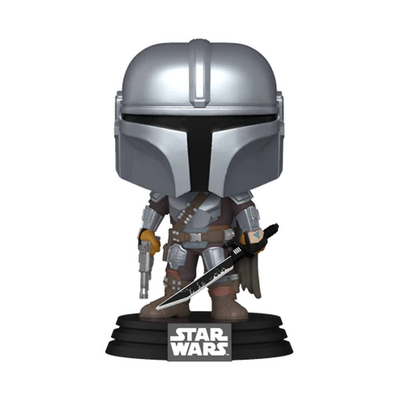 Funko Pop! figuur Star Wars The Mandalorian met Darksaber