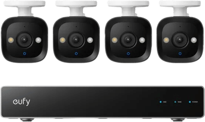Eufy PoE Security System + NVR + E40 4-Pack