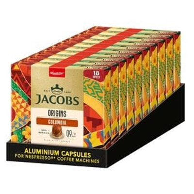 Jacobs koffie Jacobs Origin Colombia Nespresso compatible capsules 180 stuks