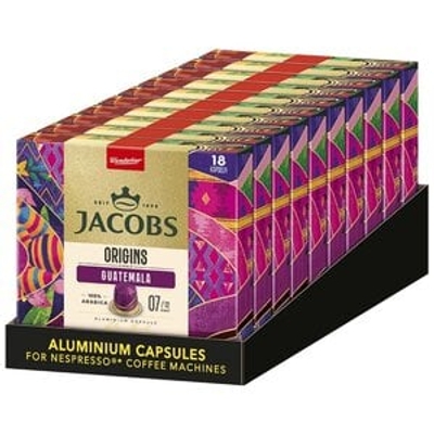 Jacobs koffie Jacobs Origin Guatemala Nespresso compatible capsules 180 stuks 