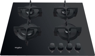 Whirlpool AKT 616/NB kookplaat Zwart Ingebouwd 60 cm Gaskookplaat 4 zone(s)