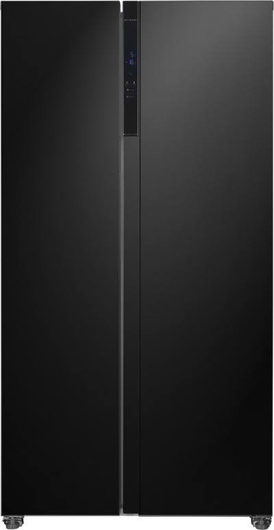 Frilec BONNSBS-630-040CB - Amerikaanse koelkast - Energielabel C - 5 Jaar Garantie - Super Vries - Zwart