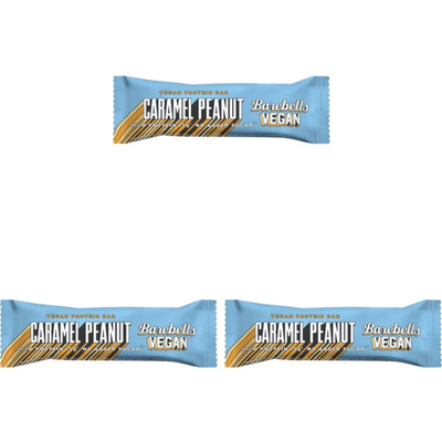 Barebells Vegan protein bar caramel peanut 3-pack no_ah_productcategory 3 stuks