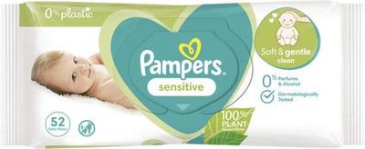 Pampers Sensitive billendoekjes - 52 stuks