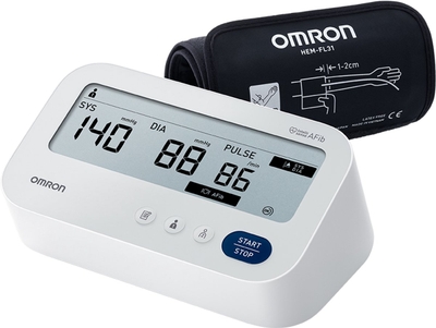 OMRON X3 Comfort AFib, klinisch gevalideerde bloeddrukmeter met AFib-detectie bij elke meting, met Intelli Wrap-manchet (22-42cm) voor de bovenarm
