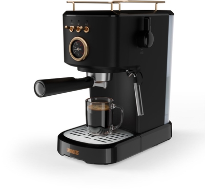 Koffiezetapparaat - Princess 249417 Espresso machine zwart - 20 bar - 1.2 L water tank