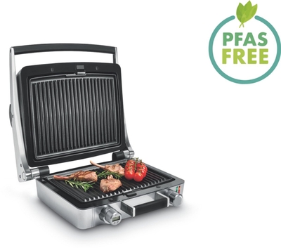 FRITEL WaffleTastic® CW 3627 Combi Grill - Wafelijzer & Grill - 1600W - Verwisselbare Bakplaten - PFAS-vrij + 60' Timer - Licht Grijs