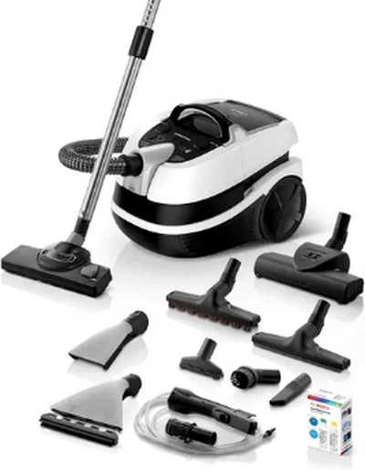 Bosch Serie 4 BWD421PRO stofzuiger 5 l Trommelstofzuiger Droog en nat 2100 W Zakloos