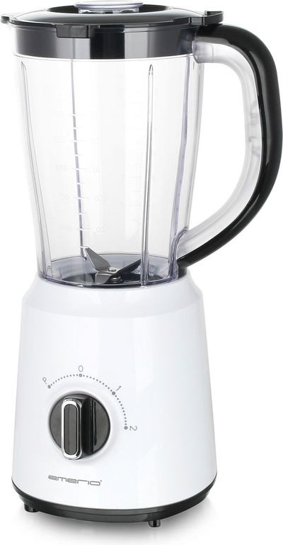 Emerio Blender 1.5L - Smoothie Maker met 2 Snelheden - RVS Messen en Vaatwasmachinebestendig - 500W - Blender-to-Go BL-124816.7 - Wit
