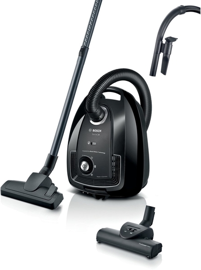 BOSCH BGB38BA3T Serie 4 Stofzuiger met Zak - Zwart