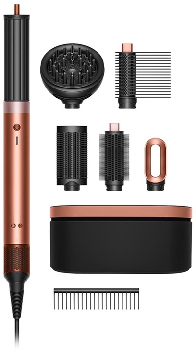 Dyson Airwrap Co-anda 2x Curly & Coily Amber Silk - Pink Champagne