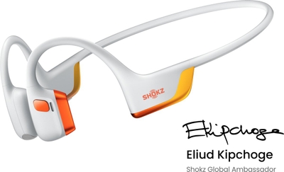 Shokz OpenRun Pro 2 EK - Bone Conduction - Sporthoofdtelefoon - Eliud Kipchoge Edition - Oranje/Wit
