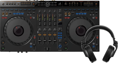 AlphaTheta DDJ-GRV6 + Pioneer DJ HDJ-X5 Zwart