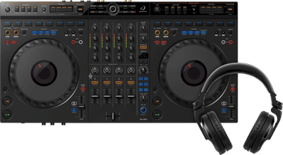AlphaTheta DDJ-GRV6 + Pioneer DJ HDJ-X7 Zwart