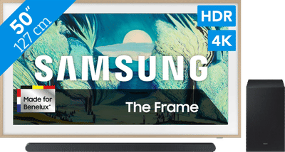 Samsung 50" The Frame LS03FA (2025) + Samsung HW-S700D Zwart (2024)