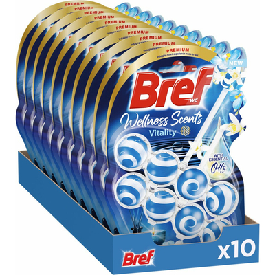 Bref WC Toiletblok - Wellness Scents - Vitality - WC Blok - 2 x 10 Stuks - 20 Stuks