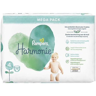 Pampers Harmonie  luiers maat 4 - 72 stuks