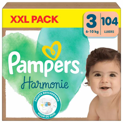 Pampers Harmonie  luiers maat 3 - 104 stuks