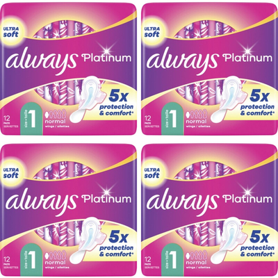 Always Maandverband Platinum 4-pack Maandverband 4 stuks