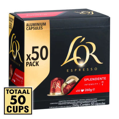 L’Or Splendente 50 Koffiecups **Intensiteit 7/12