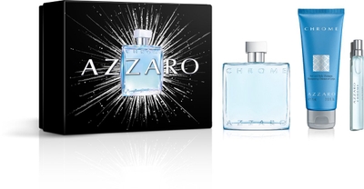 Azzaro Chrome Eau de Toilette Geschenkset – 100 + 75 + 10ML