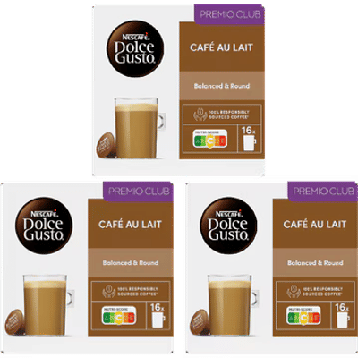 Nescafé Dolce Gusto capsules Café au Lait - 48 koffiecups voor 48 koppen koffie