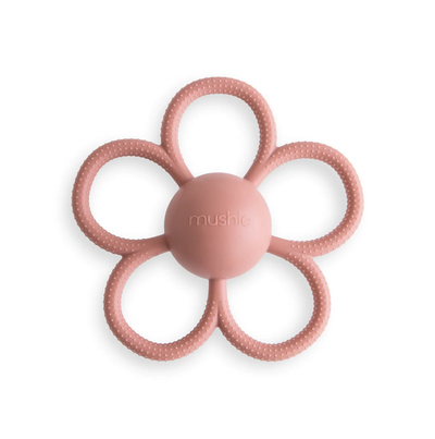 Mushie Daisy Rattle Theeter