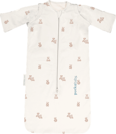 Puckababy The Bag Newborn baby slaapzak 0-6 mnd Ecru/Teddy bear