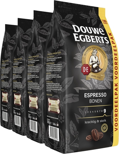 Douwe Egberts Espresso Koffiebonen - 4 x 1KG
