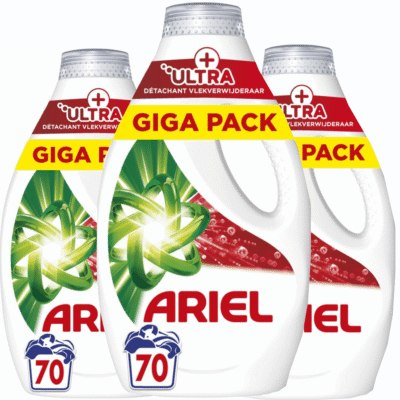 Ariel Vloeibaar & Ultra wasmiddel  - 70 wasbeurten