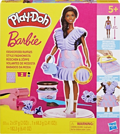 Play-Doh Barbie Fashionista-franjes - Speelset met Pop