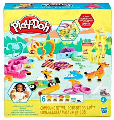 Play-Doh Klei Set Met Kleurrijke Wilde Dieren - Playdoh Dieren Kleiset