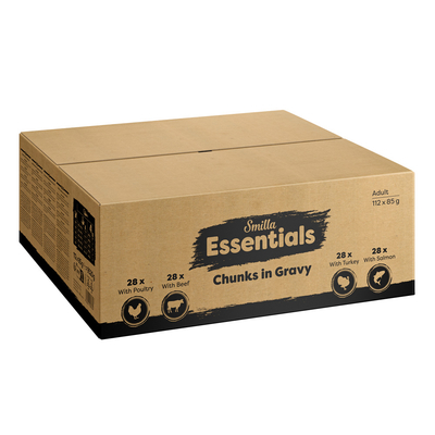 Smilla Essentials verse zakjes canapés in saus - 112 x 85 g - natvoer katten