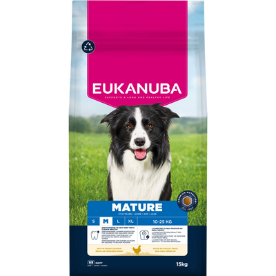 2x15kg Eukanuba Premium Nutrition Mature Medium Breed Kip Hondenvoer droog - hondenbrokken