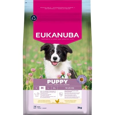 Dubbelpak : 2x15kg Eukanuba Premium Nutrition Puppy Medium Breed Kip Hondenvoer droog - hondenbrokken