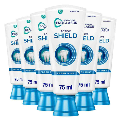 6x Sensodyne Tandpasta ProGlasur Active Shield Fresh Mint 75 ml