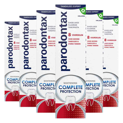 6x Parodontax Tandpasta Complete Protection Whitening 75 ml