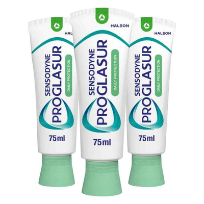3x Sensodyne Tandpasta ProGlasur Daily Protection Daily Protection 75 ml