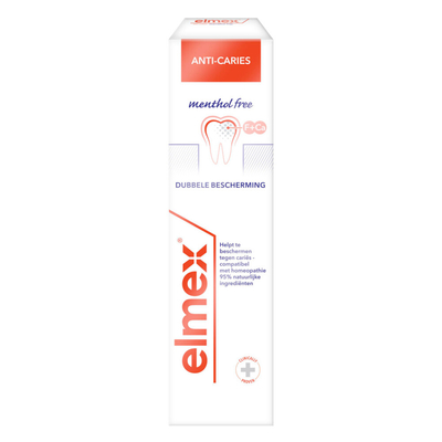 12x Elmex Tandpasta Anti-Cariës Mentholvrij 75 ml