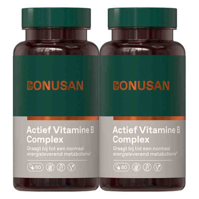 Gratis Verzending: 2x Bonusan Actief Vitamine B Complex 60 capsules